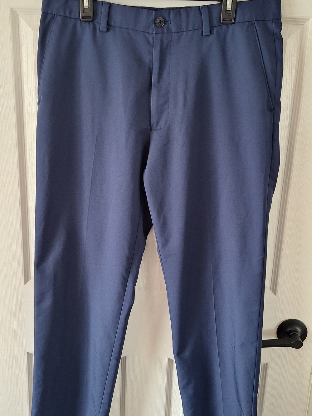 Greg Norman for Tasso Elba Slim Fit Pant Men's Classic Straight Golf Pants Navy